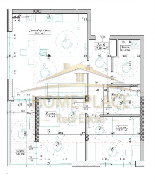Продава се Тристаен апартамент в Варна, Левски - 101 кв.м за 1440 €/кв.м - Снимка #1
