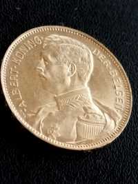 20 златни франка Албърт Първи Белгия седем броя