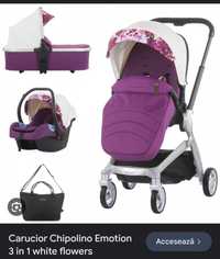 Carucior 3 in 1 Chipolino Emotion:  scoica, landou, parte sport