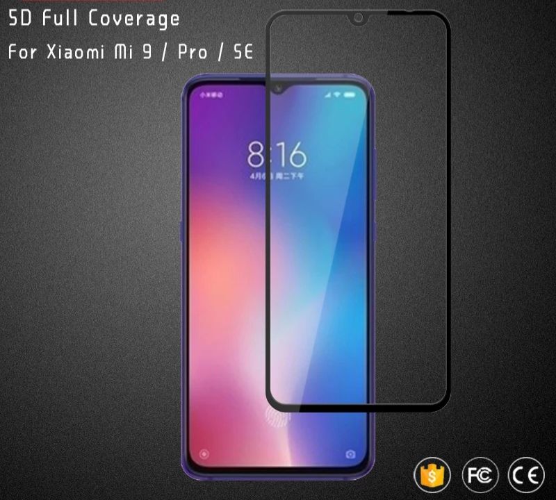 5D Стъклен протектор за Xiaomi Mi 10T / Mi 10T Pro / Mi 9 SE / 9T