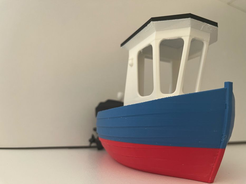 Barca de jucarie printata 3d
