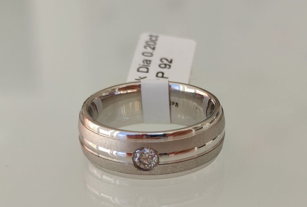 Verigheta aur 14k cu diamant 0.2ct 12,45gr