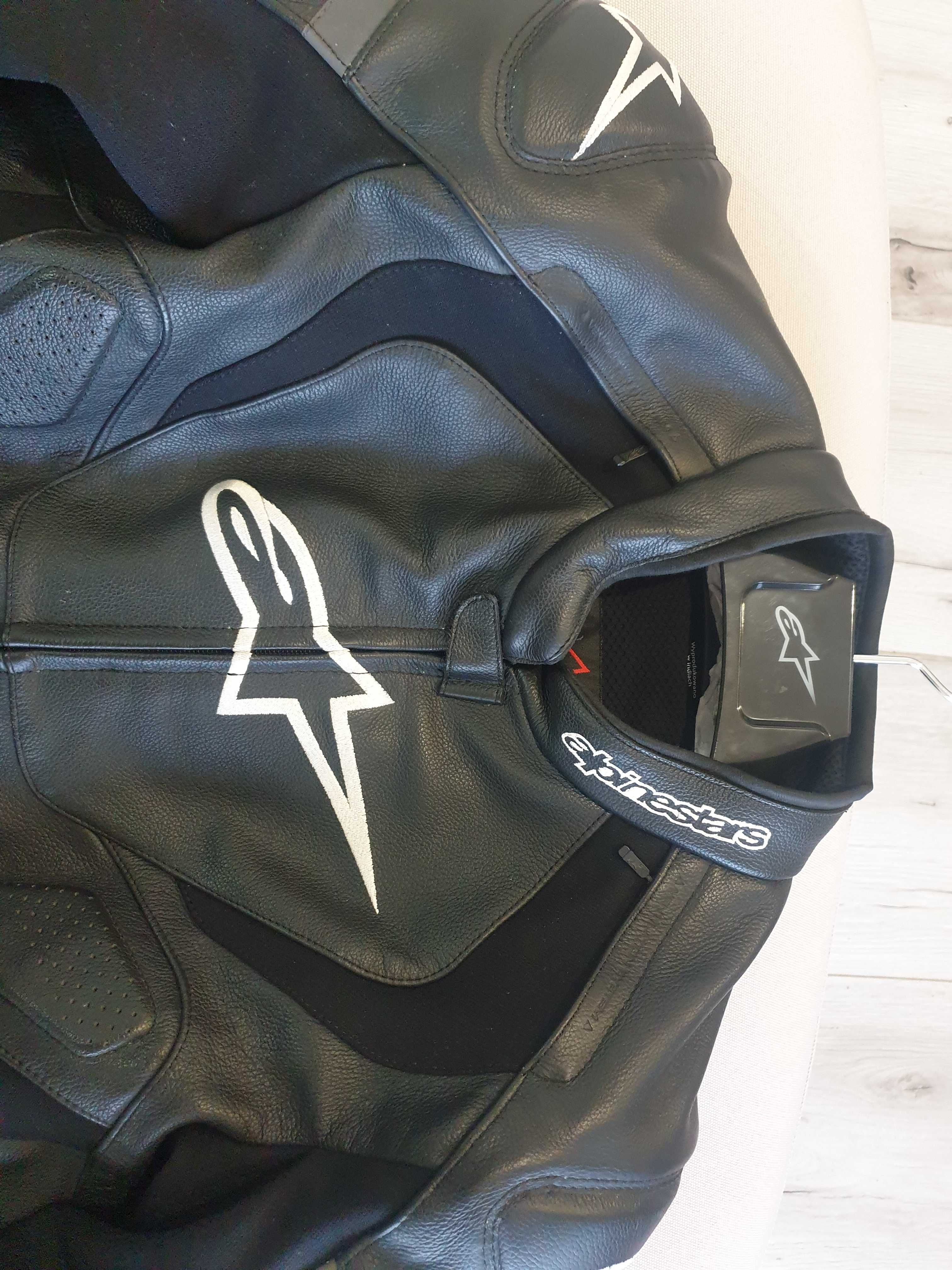 Geaca moto din piele Alpinestars Jaws V3, mărimea 54