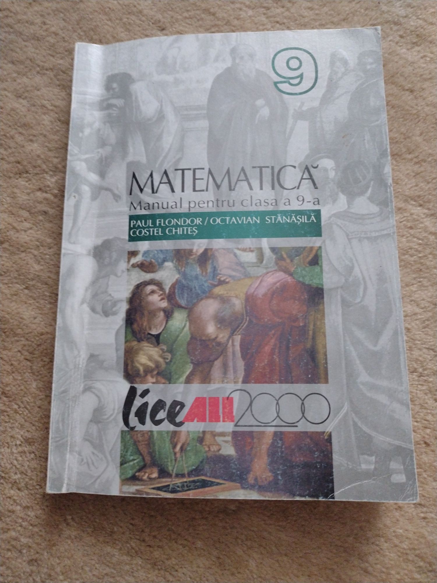 Manuale matematică clasa a IX a - 2 cărți
