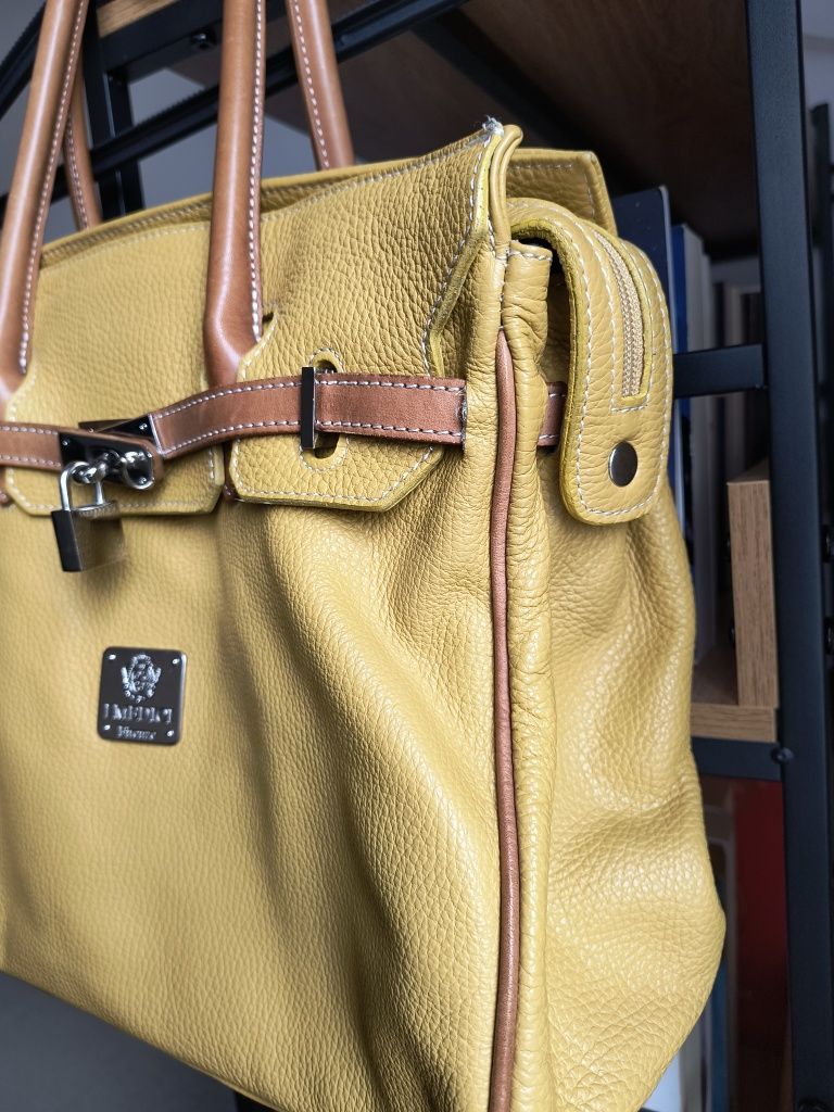 Geantă de mână 100% piele, I Medici Firenze