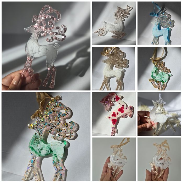 Персонализирани коледни играчки / украса снежинки висулки подарък