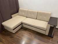 Угловой диван-кровать Hoff 124 Д27 с универсальным углом, бежевый