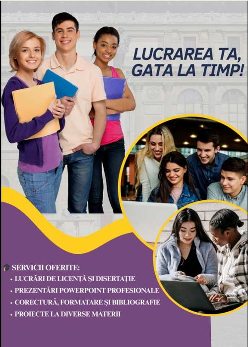 Sprijin în vederea Redactare lucrare Licenta/Dizertatie/Proiecte