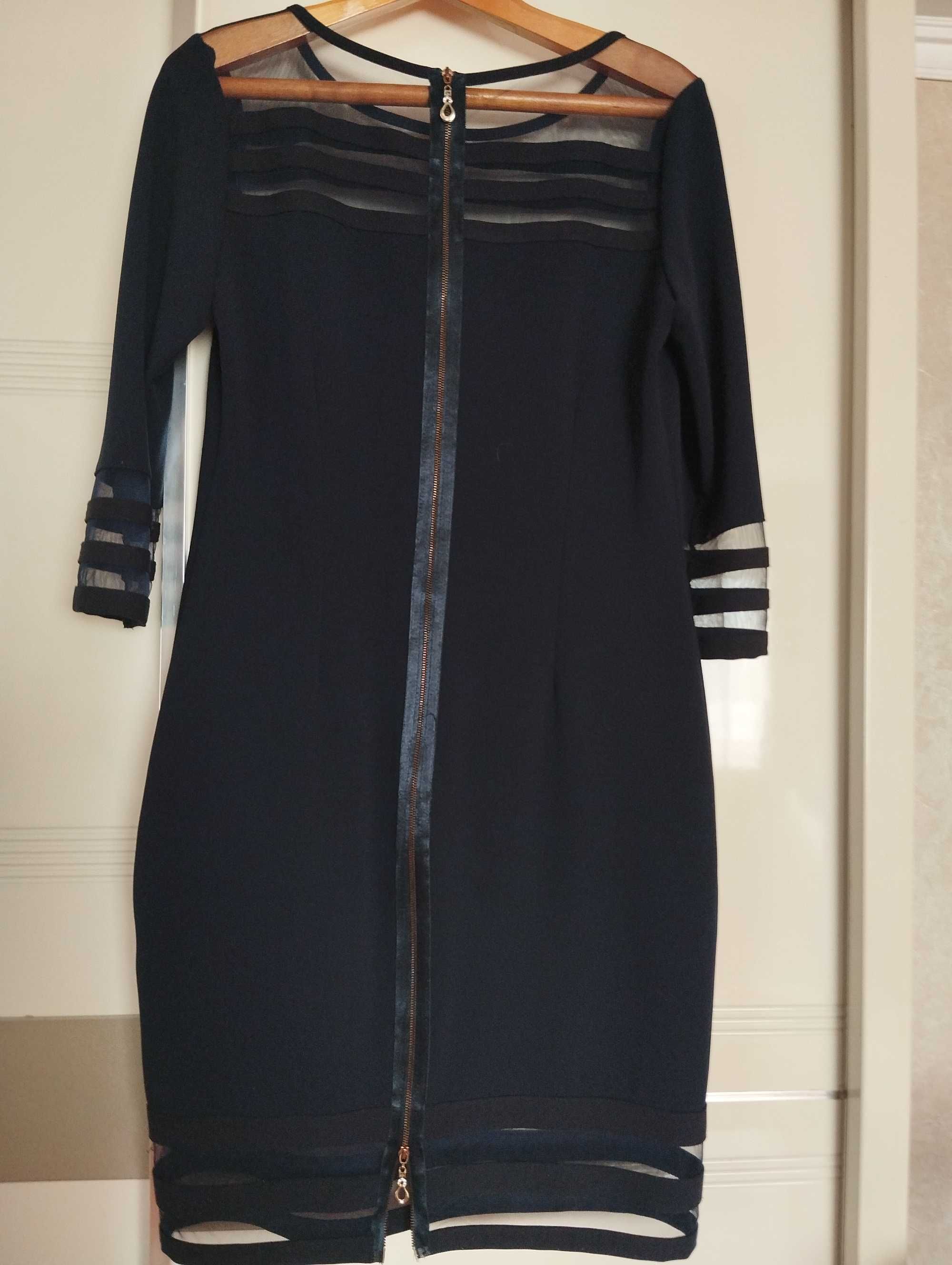 Платье котельное, темно синего цвета, размер 46 - 48