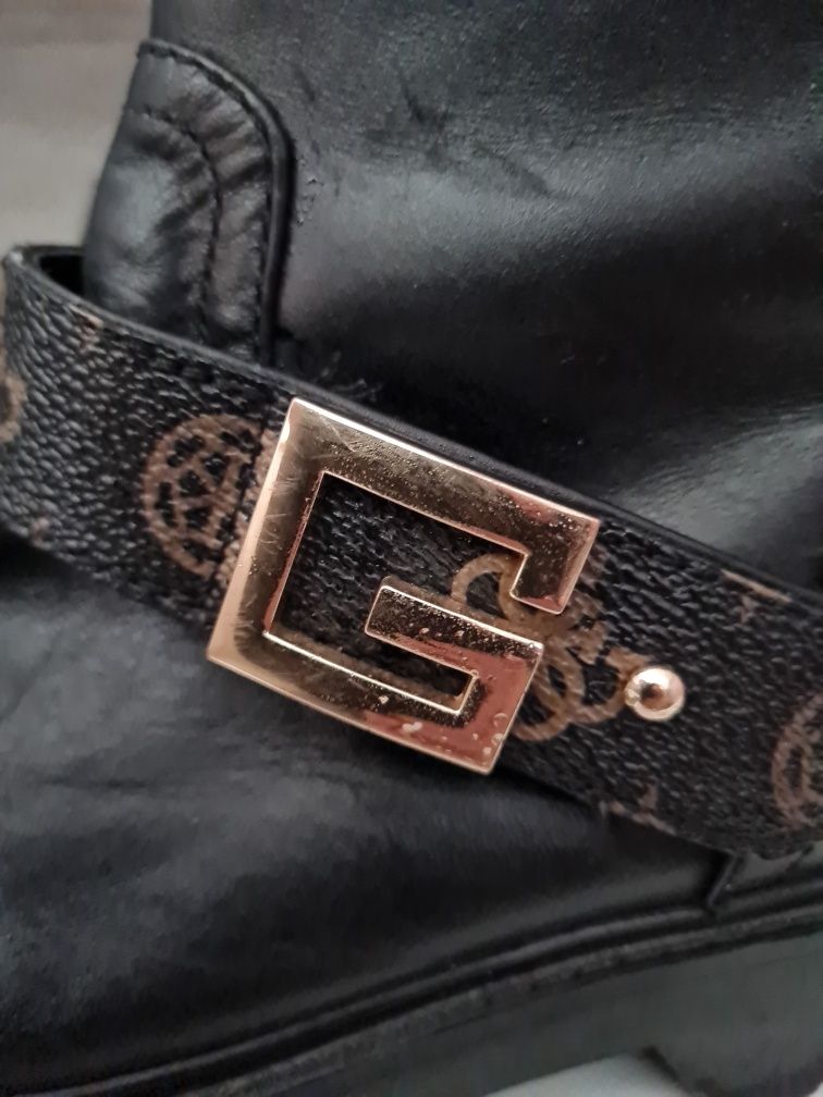 Guess Боти от естествена кожа ,размер 39