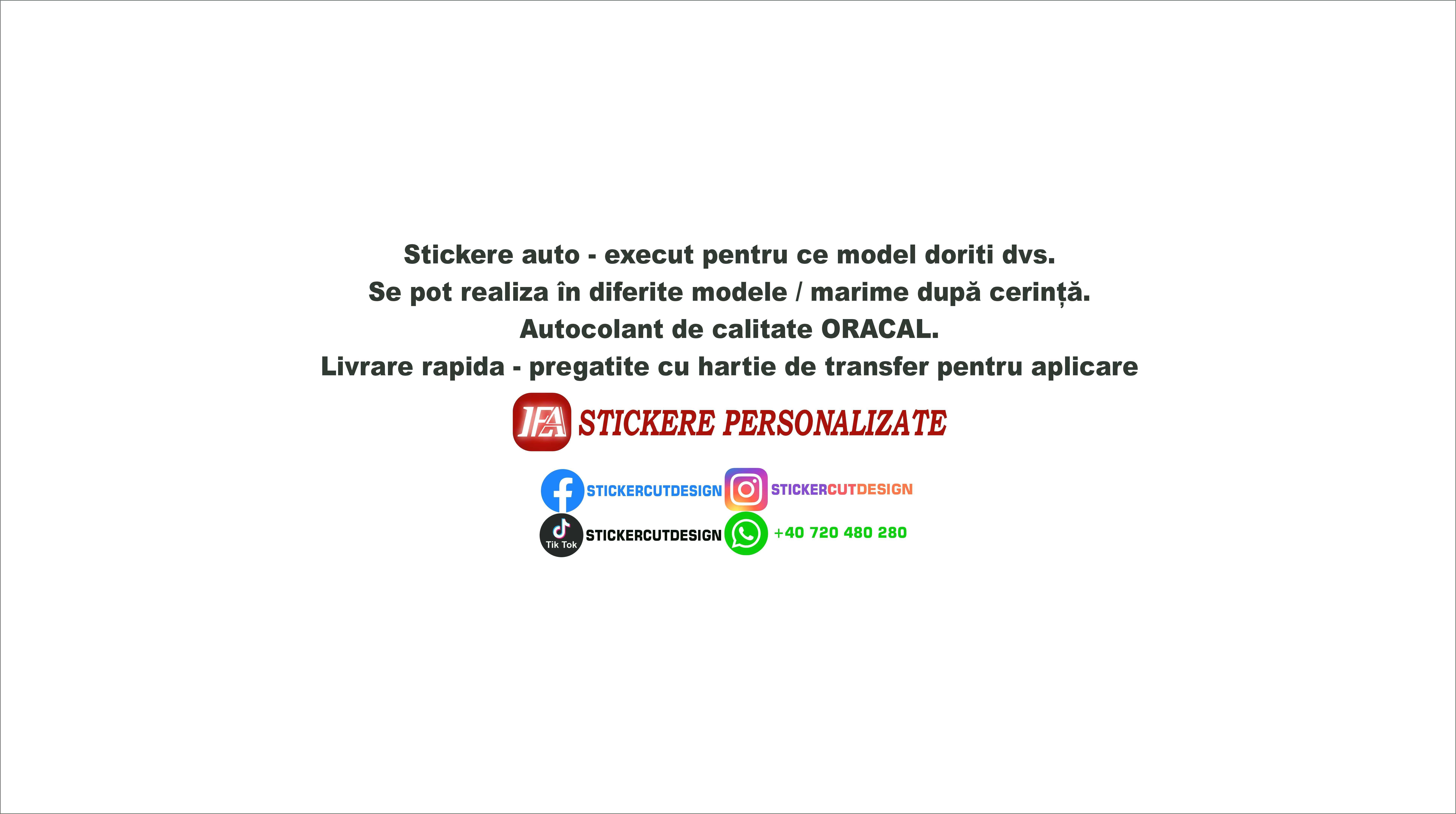 Stickere auto personalizate Sticker auto