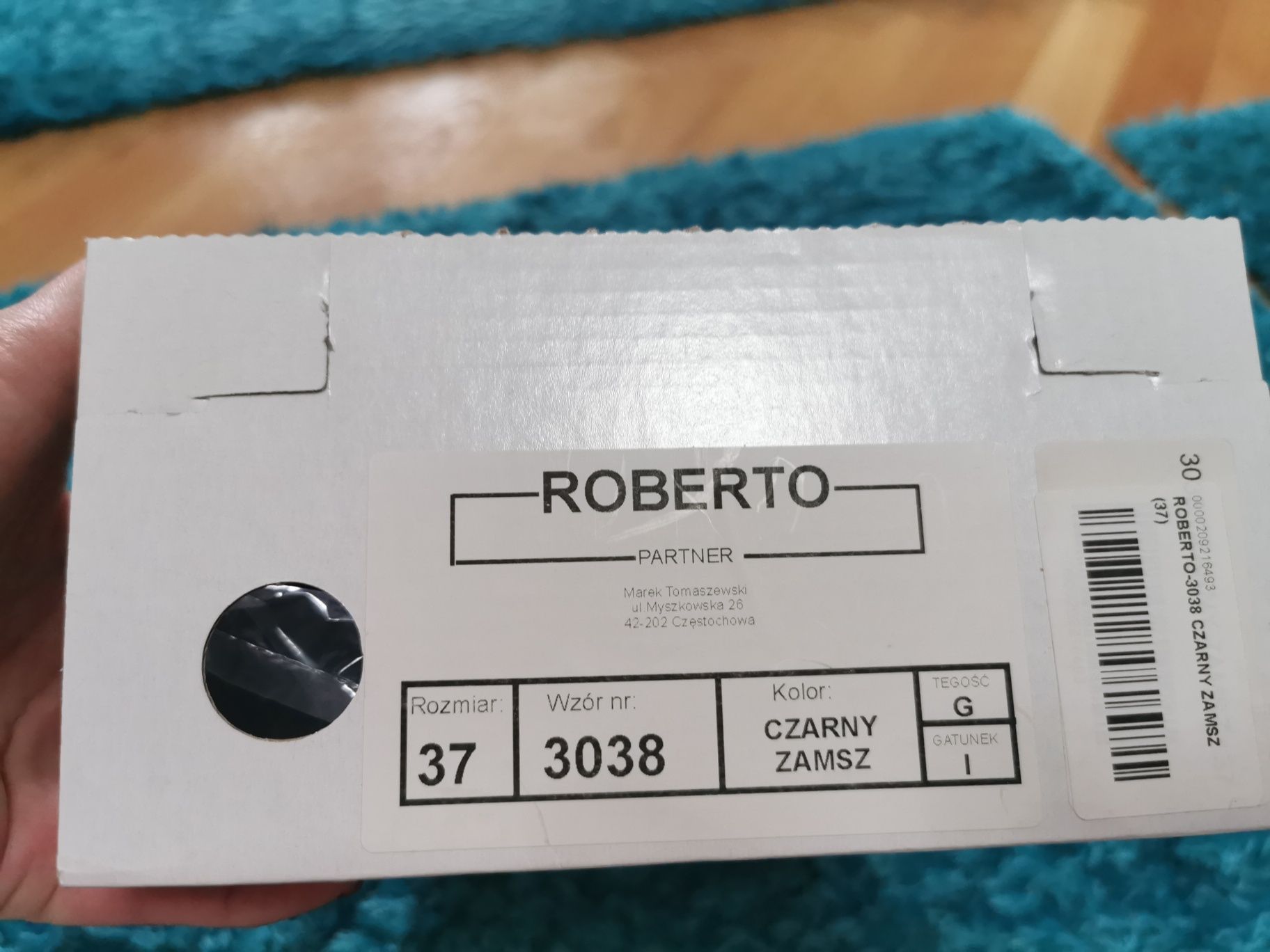 Pantofi piele interior și exterior 37, negru, toc jos