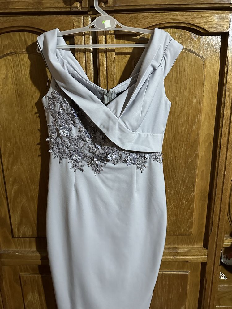 Rochie gri eleganta