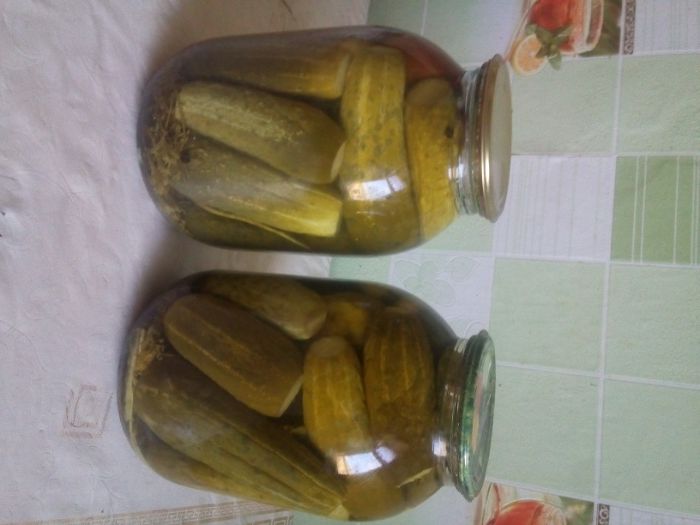 Огурцы 1,5 л маринованные