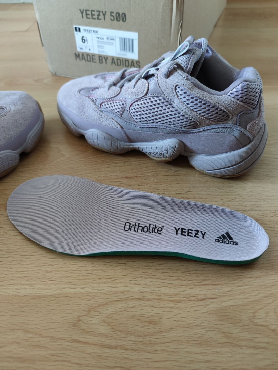 Adidas Yeezy Boost 500 Pink Lavender Размер 39 1/3 Номер Нови Оригинал