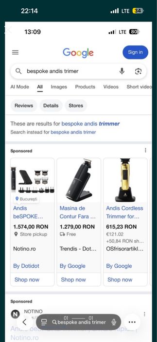 BeSpoke trimmer Andis (America)