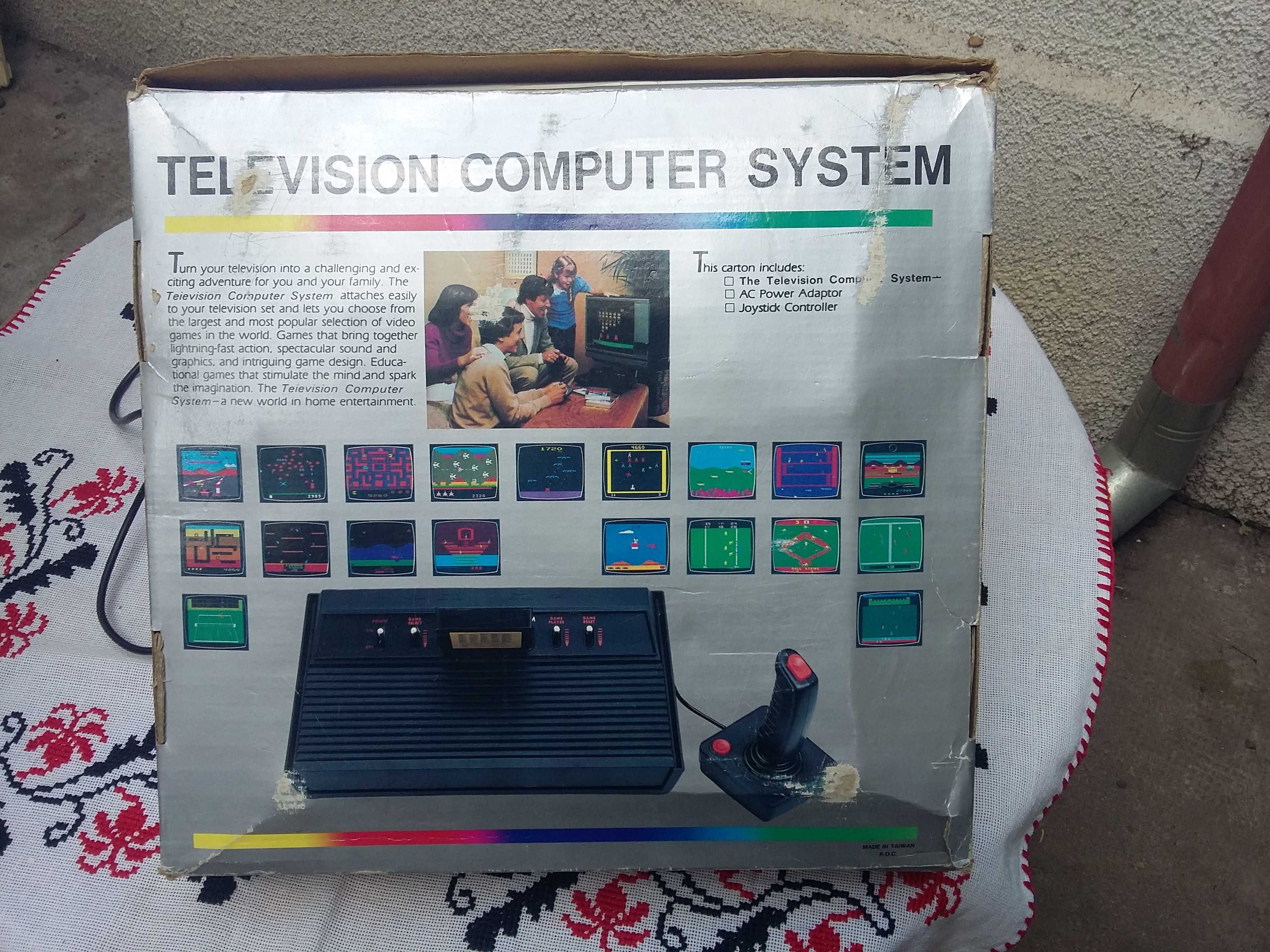 TV Computer System 2600B-1600 Tv game Console Rinco (made in Taiwan)