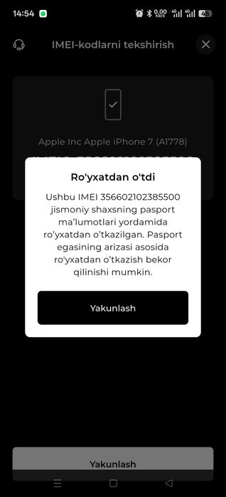 Iphone 7 128gb qora telefon sotiladi