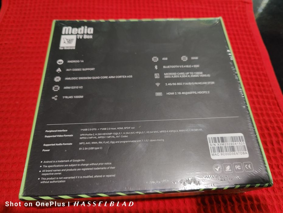 Ugoos X5M Pro TV Box Android 14 Amlogic S905x5M 4Gb Ram 32Gb Rom Нов
