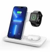 Incarcator 3in1 iPhone 13 12 + Airpods + Apple Watch 15W Nou