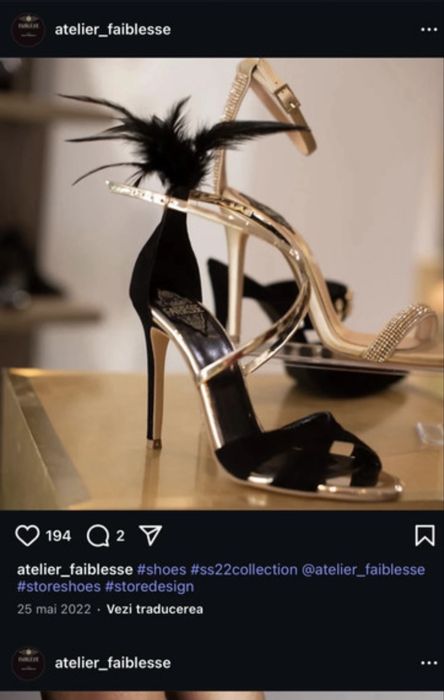 Sandale dama . Fabricate in atelier la cerere . Model bomba .