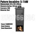 Soba Semineu Radiator Lemne Samotat 5-7kw Incalzire LIVRAREA GRATUITA