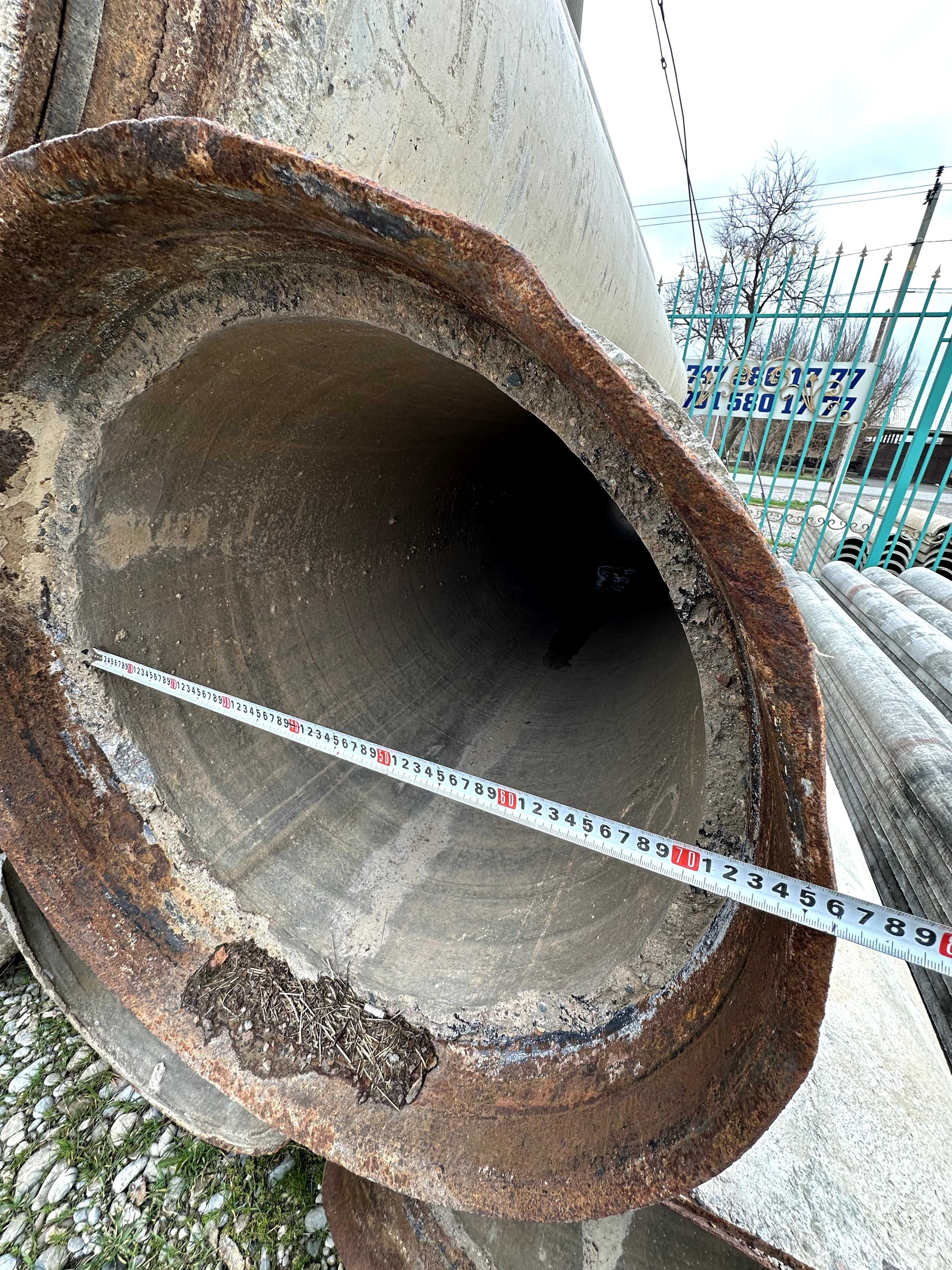 Железобетонная труба для арыка ,  диаметр 800мм , длина 5 метров