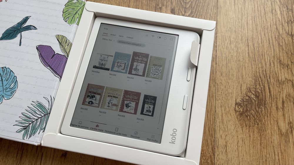 E-Book Reader Kobo Libra Colour 32gb Alb Ecran E-Ink Kaleido 7" Nou