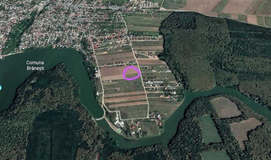 Branesti vanzare terenuri 764/1000mp CU UTILITATI langa lac si padure