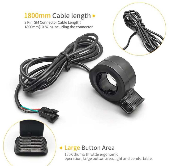 Controller 30A + Display + acceleratie 800w 1000w 1600w 36v 48v 52v