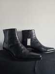 Ghete biker Zign / ciocate rock. Piele