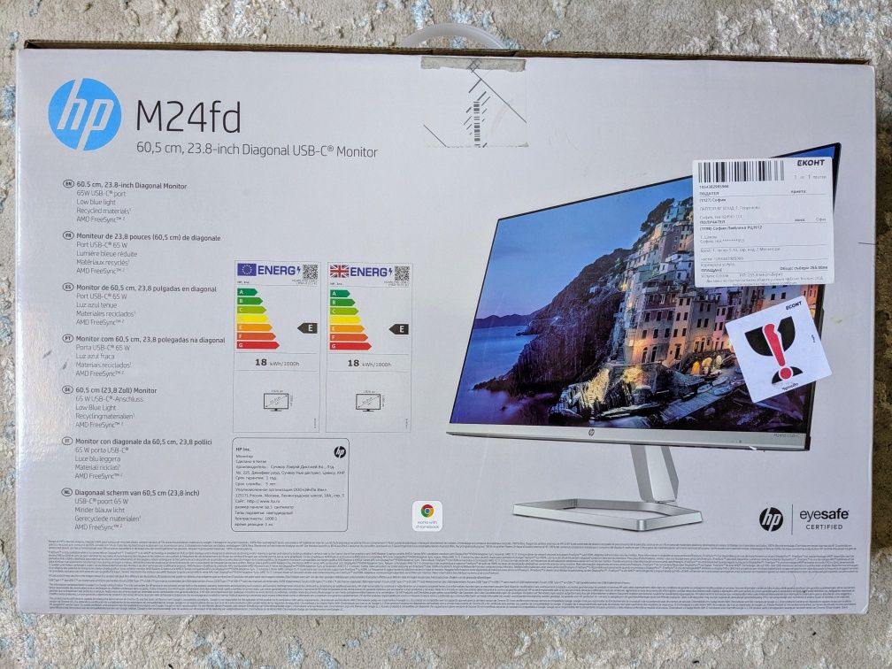 Монитор 23.8" HP M24fd