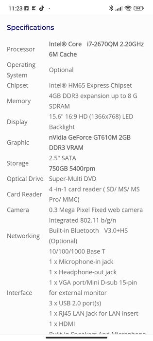 Laptop Asus K53SD, i7