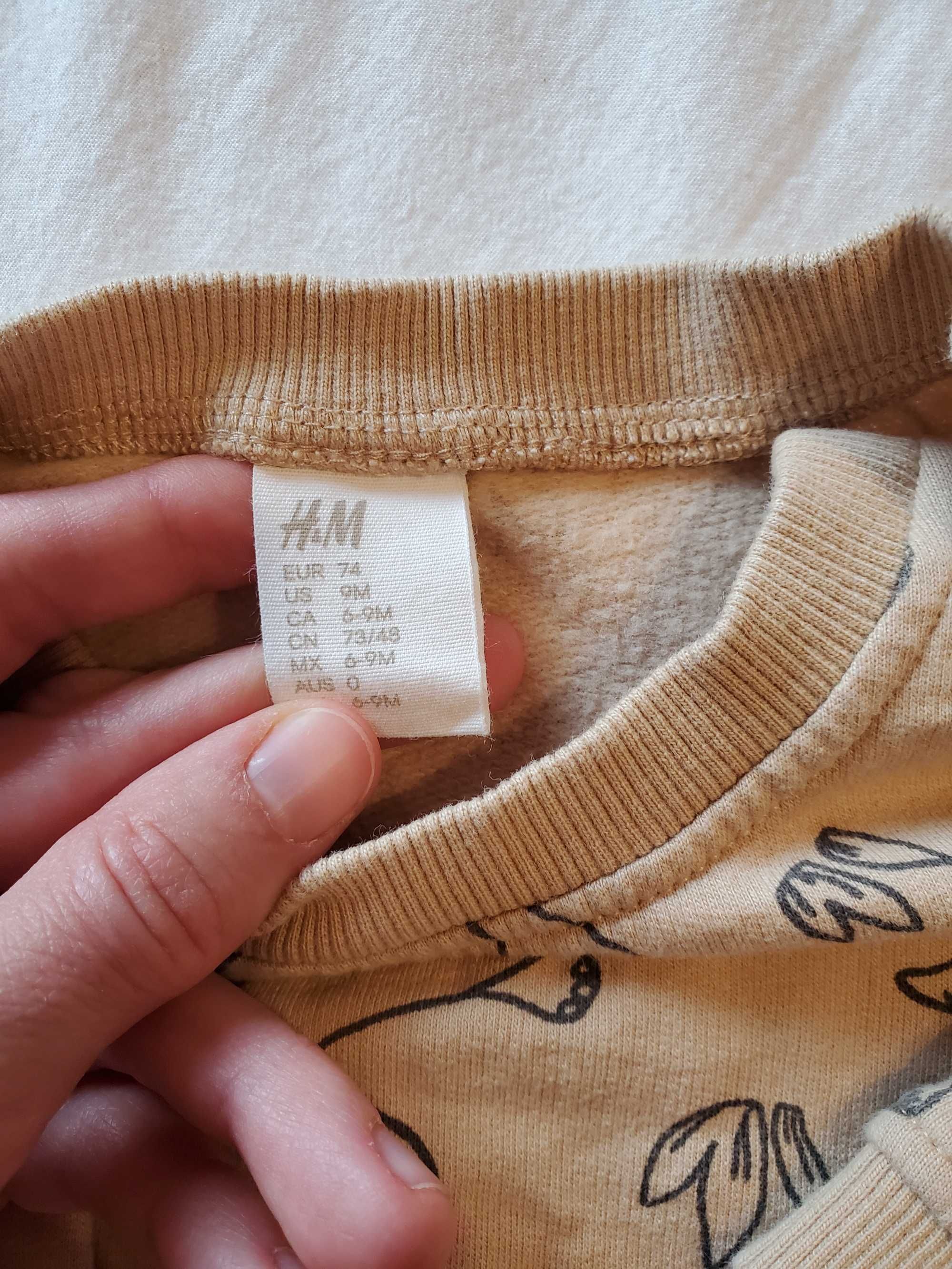 Bluza molton H&M, camasa flanel