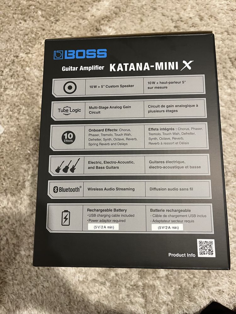 Усилвател за китара Boss Katana Mini X