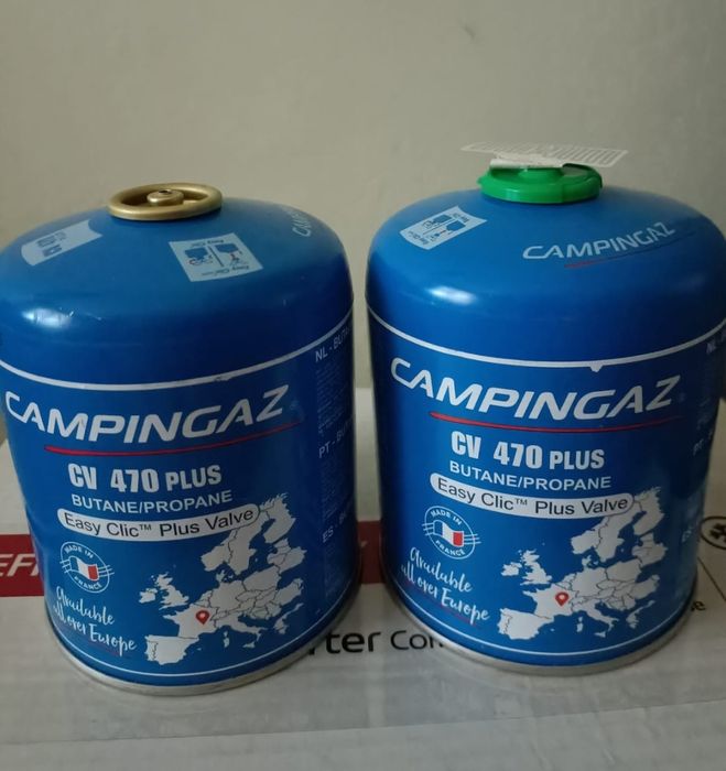 Cartuș de gaz cu valvă CV470 + pentru arzător (450 g)