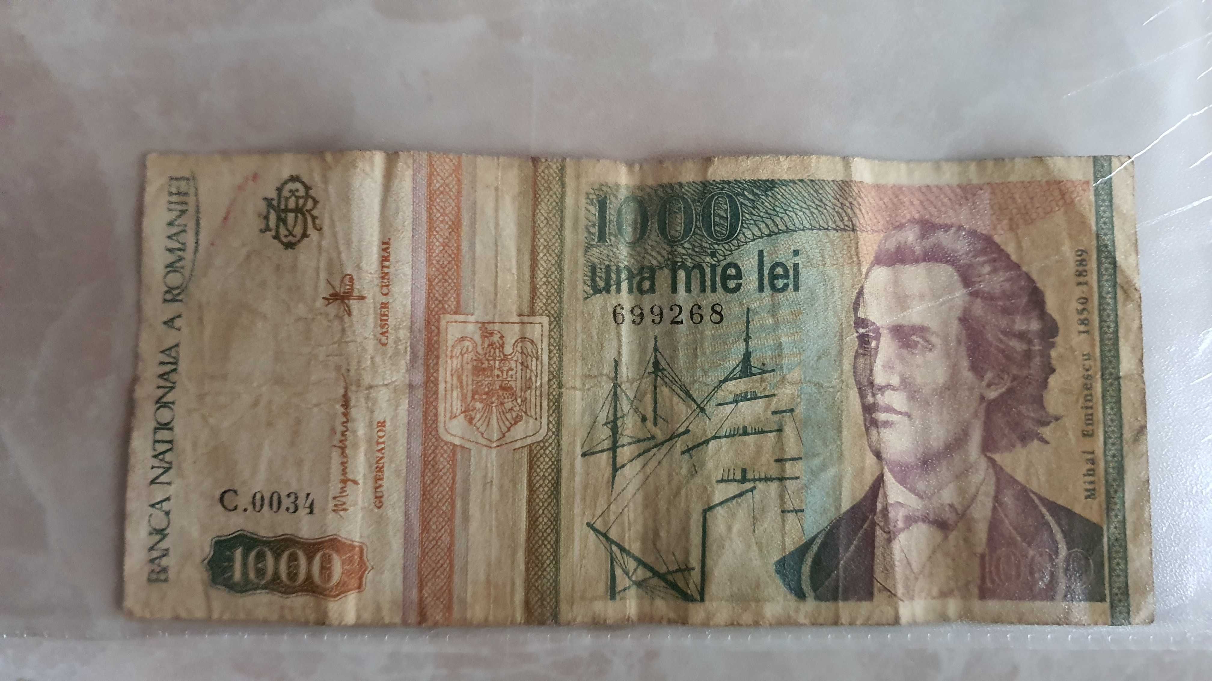 Bancnote 1000 lei, ani 1993-1998