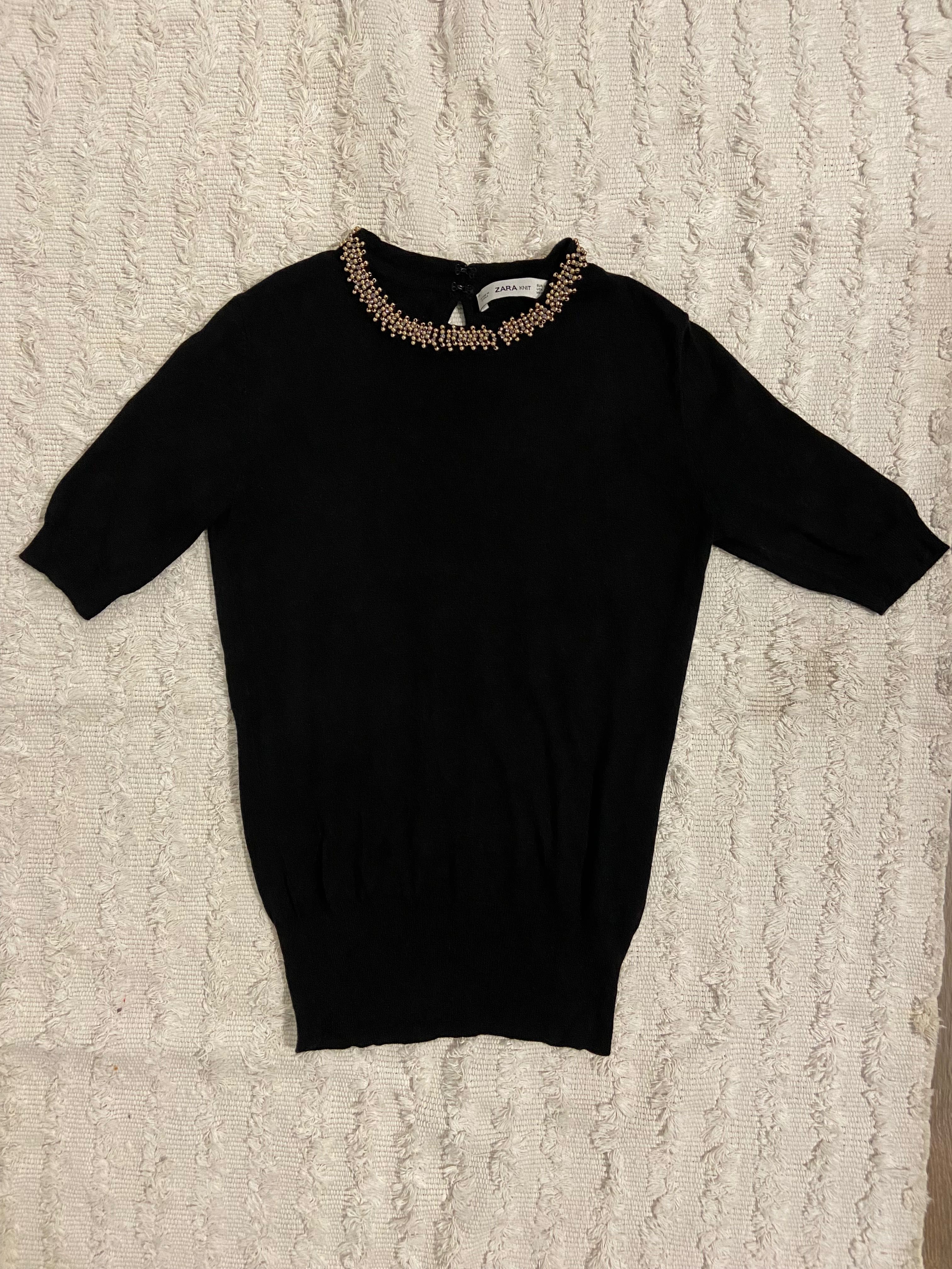 Bluza neagra Zara Knit