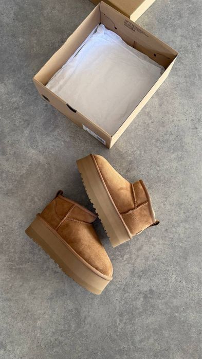 UGG Ultra Mini Platform Chestnut