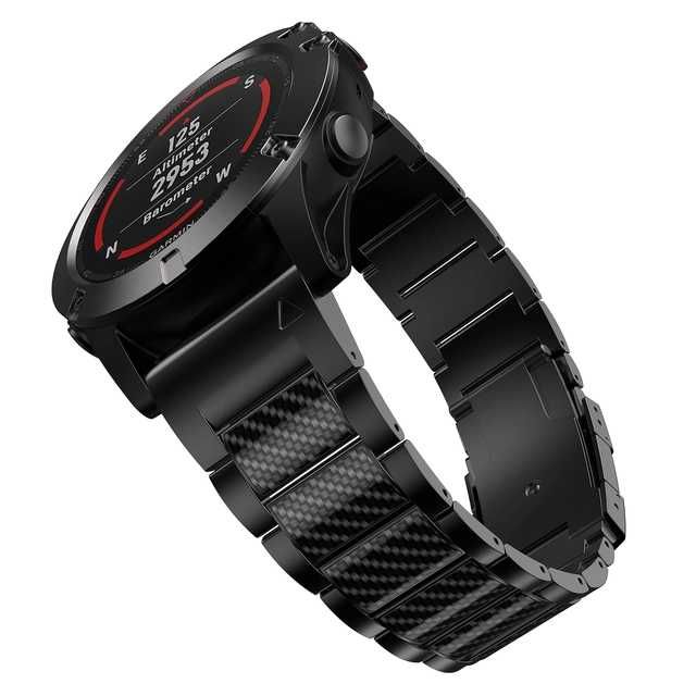 Brățara Titanium 22mm pentru Garmin Fenix și Forerunner