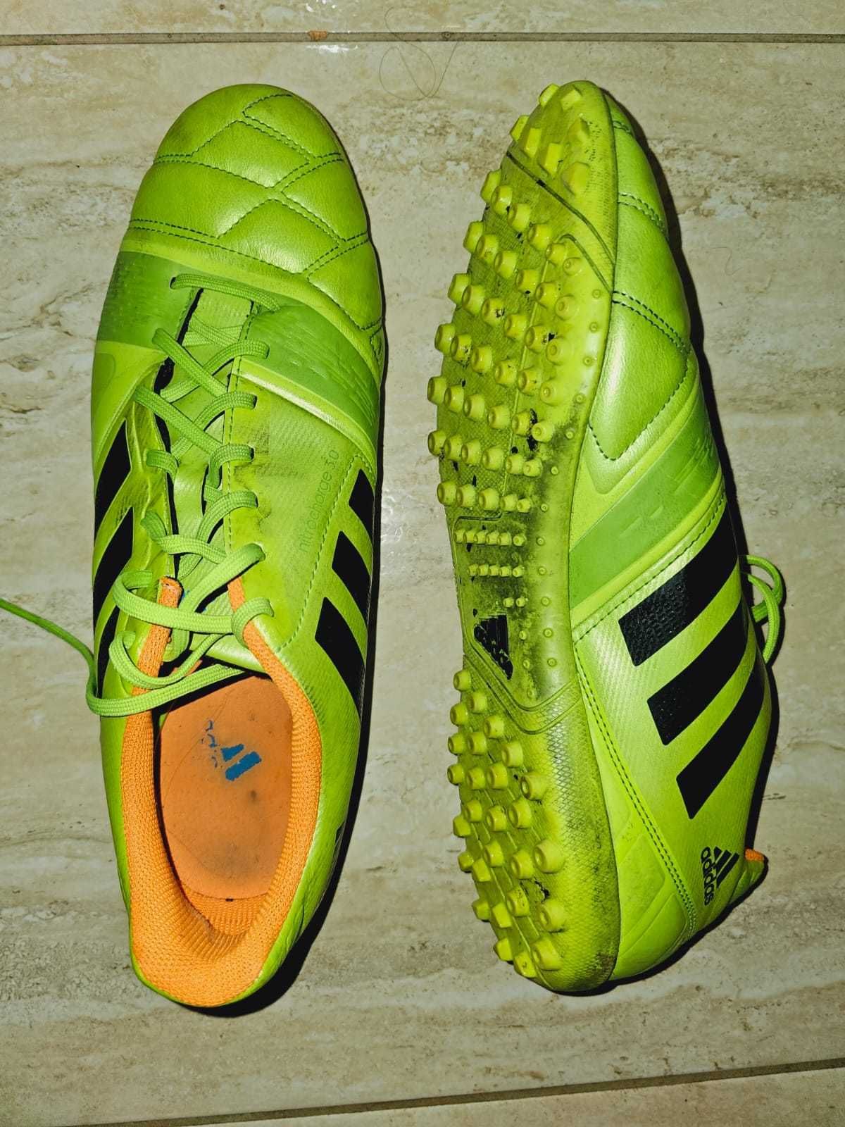 Pantofi fotbal Adidas Nitrocharge 3.0 negru/verde reflectorizant 46