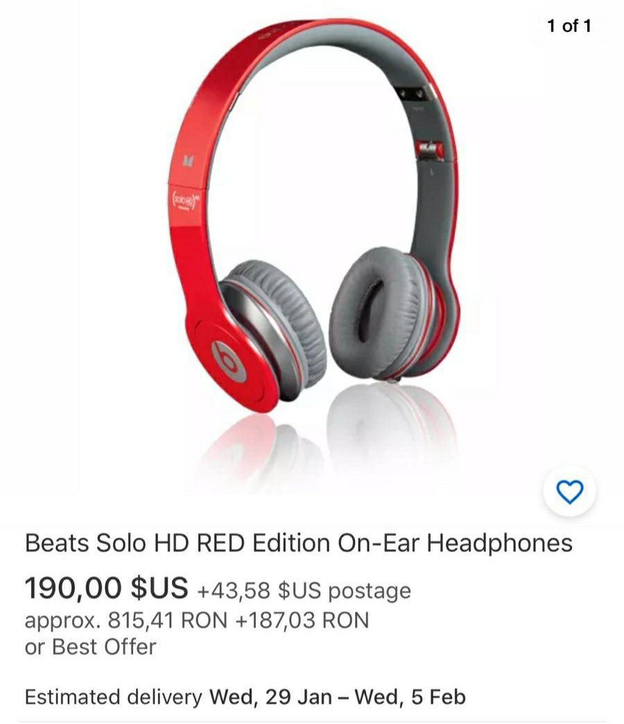 Beats Solo HD Red Edition