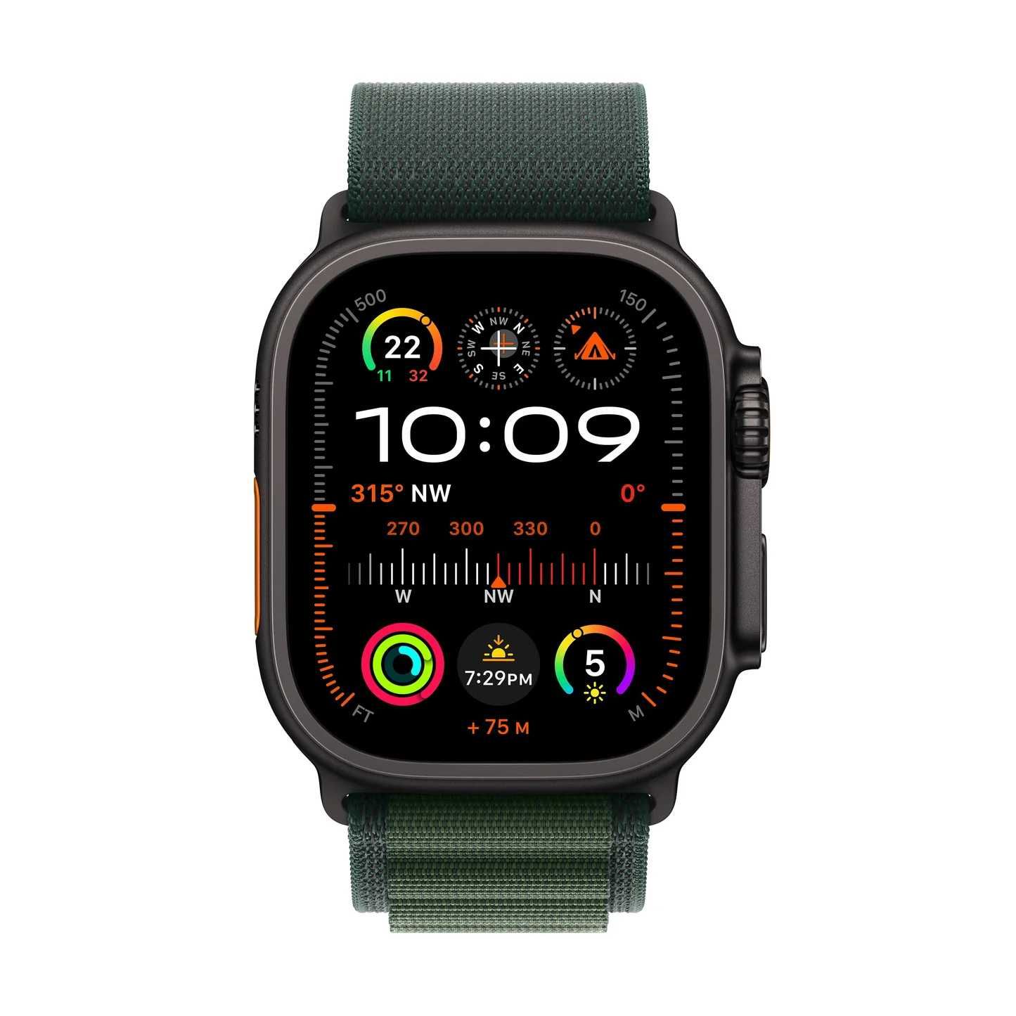 НОВ! Apple Watch Ultra 2 49mm Cellular Black Ti/ Dark Green Гаранция!