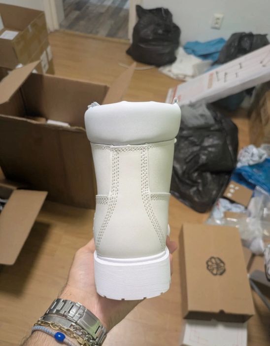 Ghete timberland all white