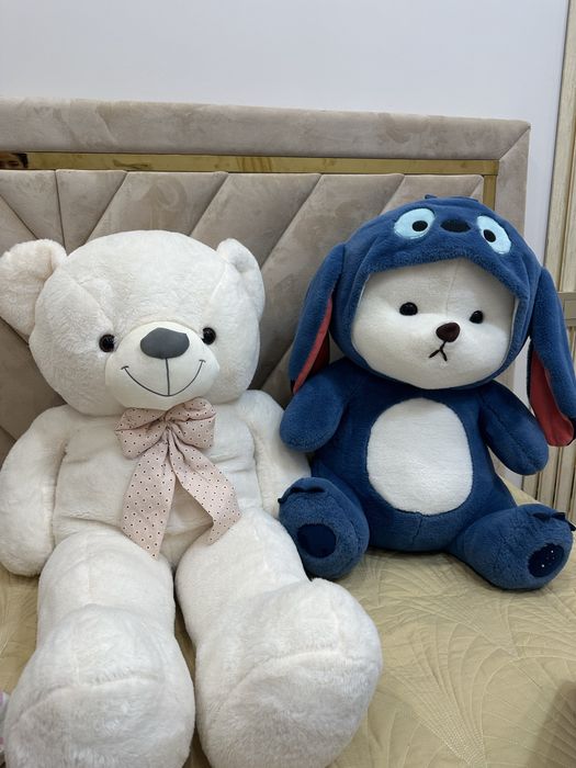 Продаются большие мягкие мишки! Оба вместе за 15 000 тг!