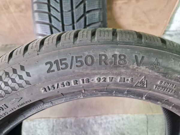 2 Continental R18 215/50
зимни гуми 
DOT3121