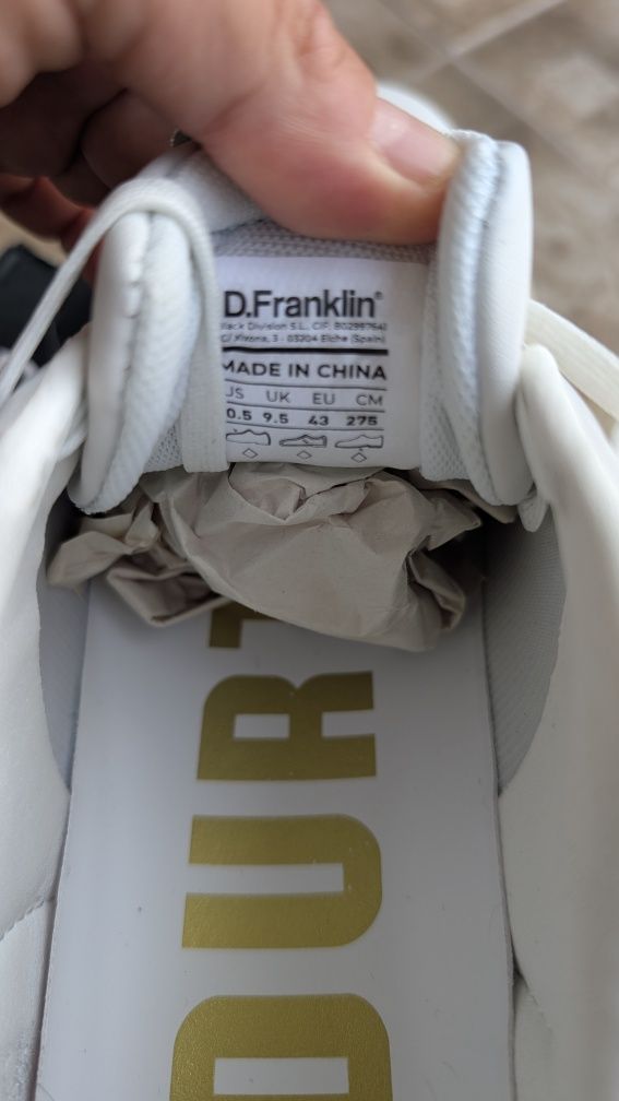 Уникални оригинални бели сникърси D..Franklin