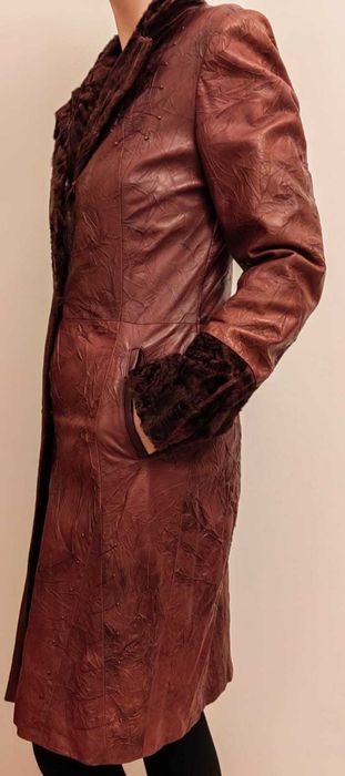 haina piele naturala nr 38 Franco Davori