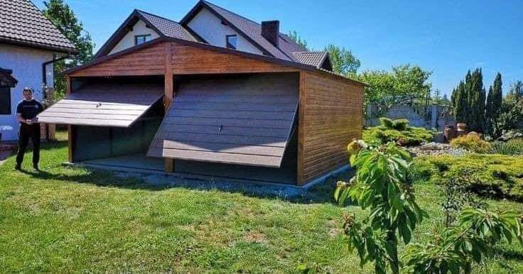 Garaj metalic din panouri sandwich 3.5 x 6m