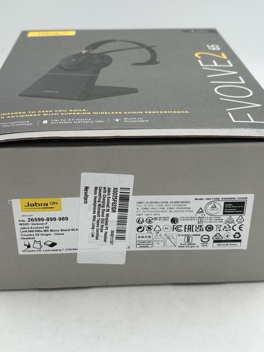 Casti wireless cu microfon Jabra Evolve2 65 MS, Stand incarcare, USB-C